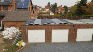 BioLux Modules photovoltaïques Trina Solar Honey Plus+montage toiture plate avec Sunbeam symétrique